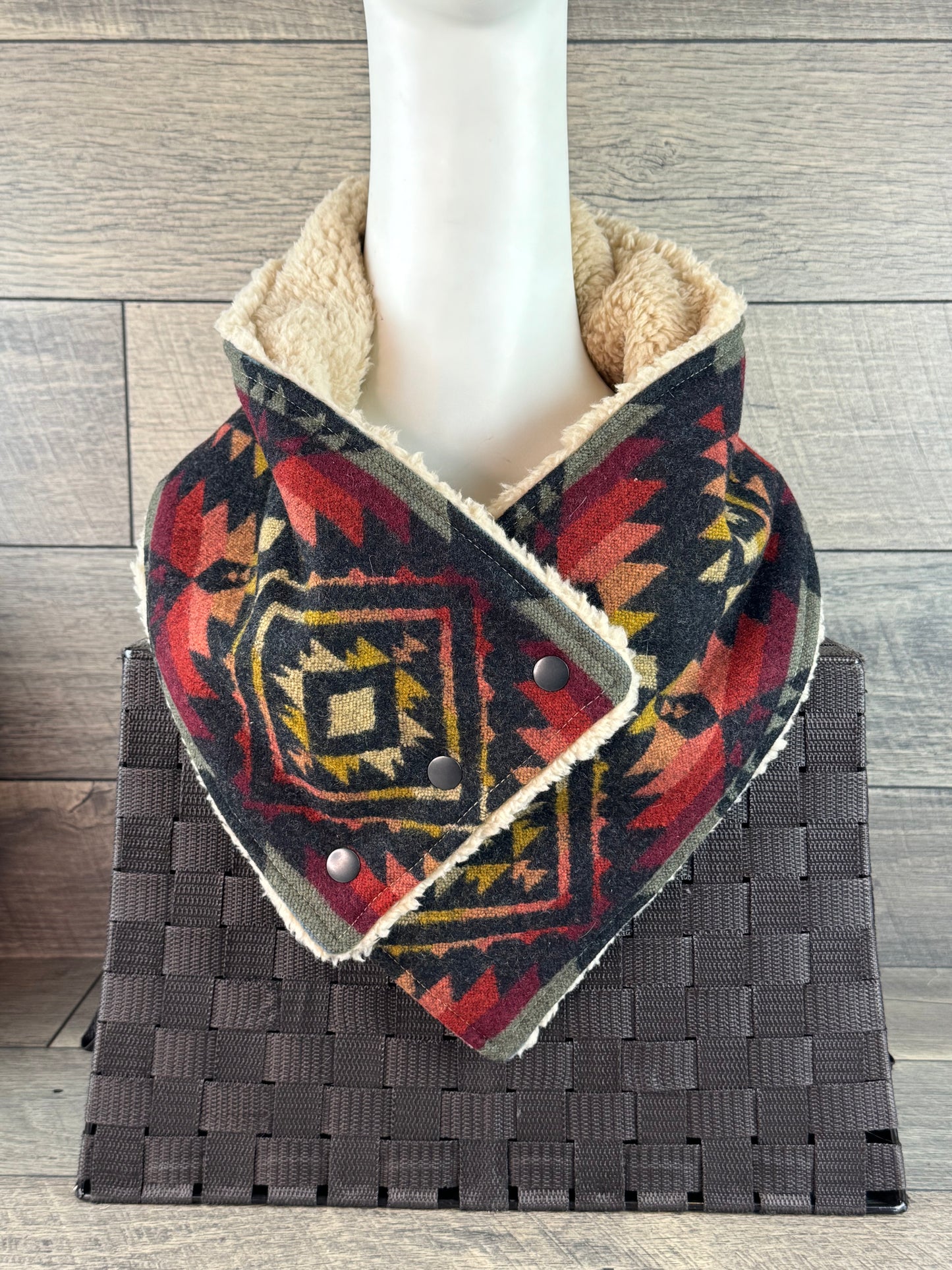 Pueblo Navajo Sherpa Cozy Cowl