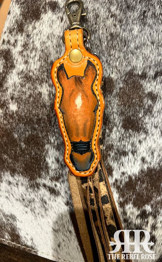 Custom Horse Head Keychain
