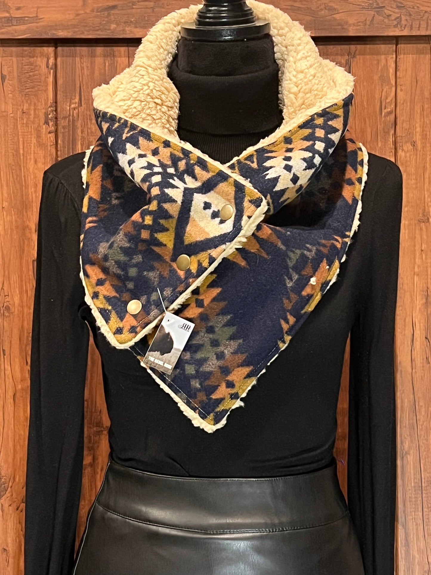 Mission Trails Navy Sherpa Cozy Cowl