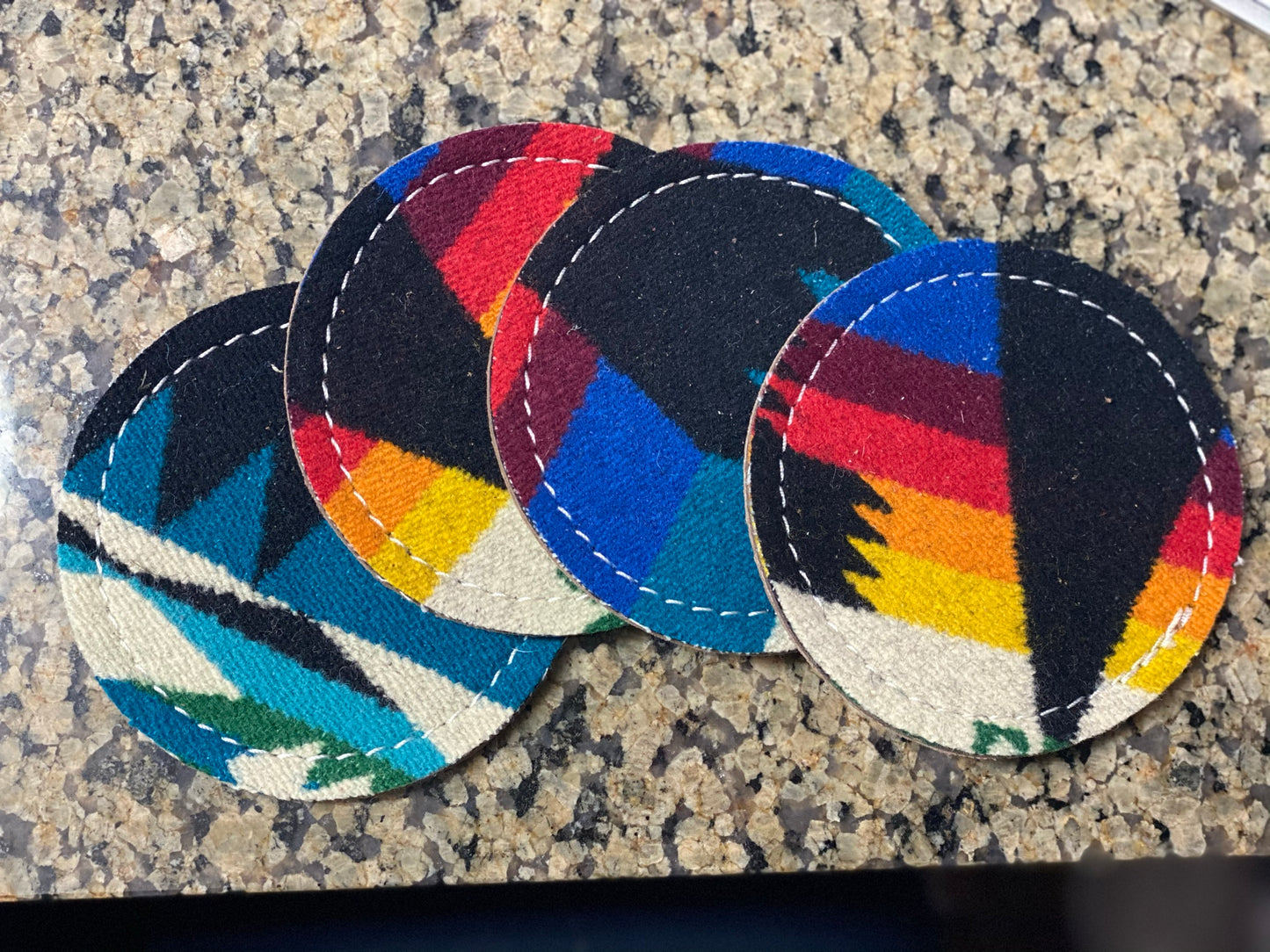Pendleton Wool Coasters - Rainbow Tucson