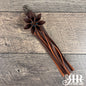 Flower Fringe Tassel - Chocolate Leather