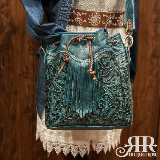 Marjan - Turquoise Tooled