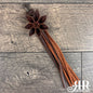 Flower Fringe Tassel - Chocolate Leather